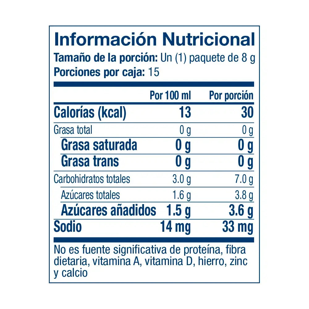 Información Nutricional 4Life Transfer Factor Tri-Factor RioVida STIX™